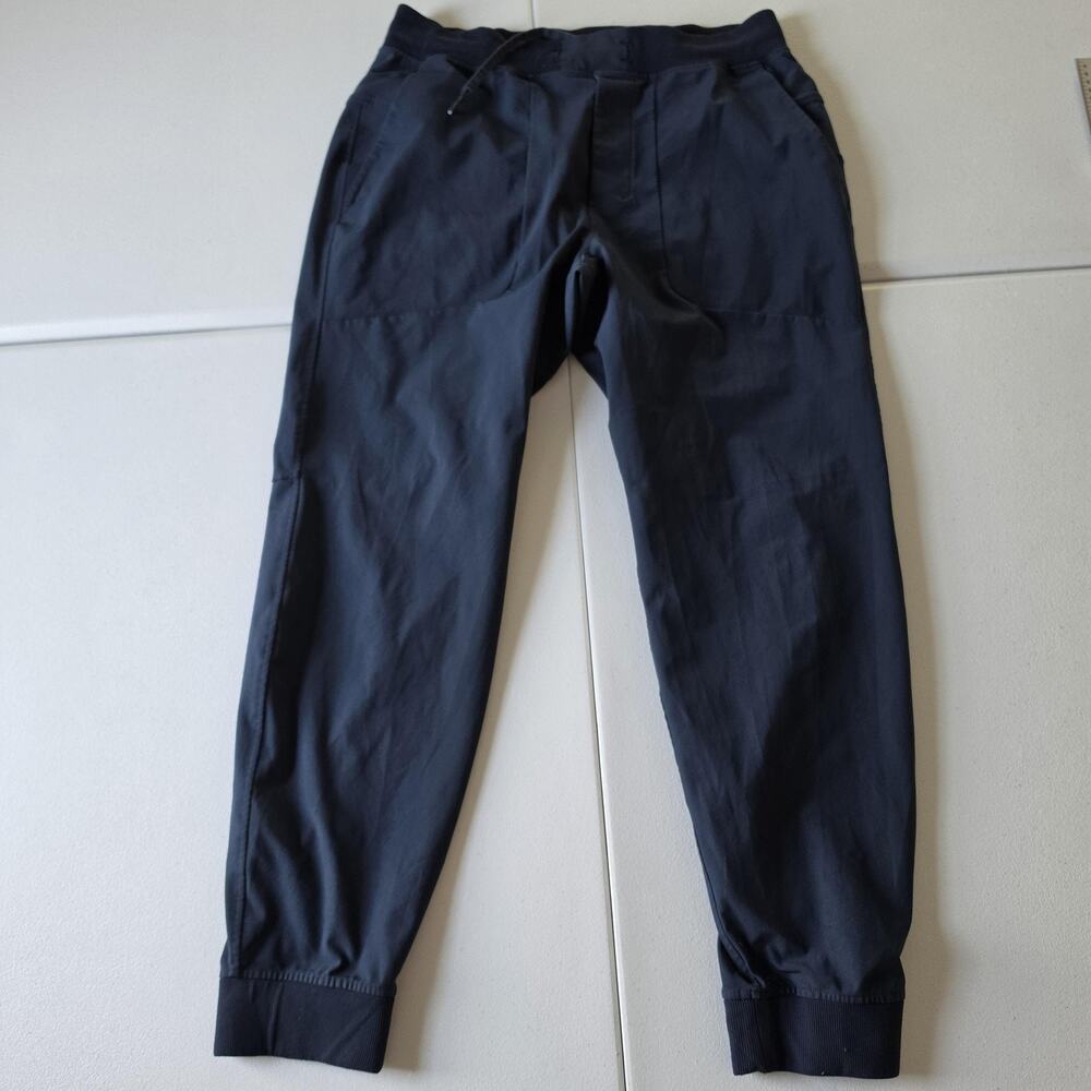 Lululemon Jogger Pants Mens Large Blue Lightweight Stretch Drawstring Athletic